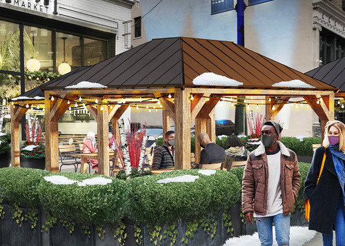 Deadline Detroit | Gilbert's Bedrock to Launch Outdoor Dining Sites in Downtown Detroit - Vimarsana News